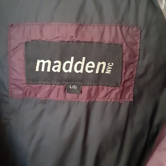 Madden NYC Packable Jacket Burgandy - Picture 5 of 6